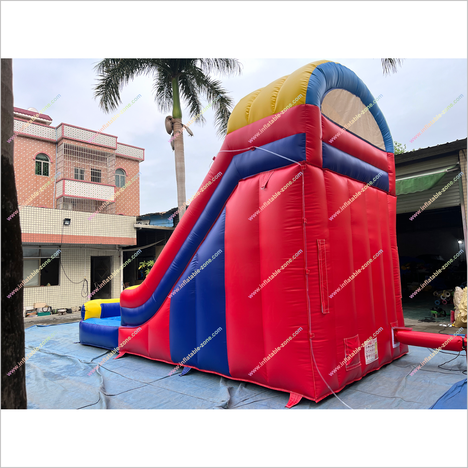 Classic Style Waterslide Inflatable Rental Outdoor Garden Play Equipment Inflatable Pool With Water Slide - Inflatable-Zone