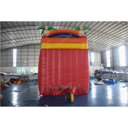 Best Inflatable Rainbow Water Slides And Pool Commercial Palm Tree Inflatable Water Slide For Party - Inflatable-Zone