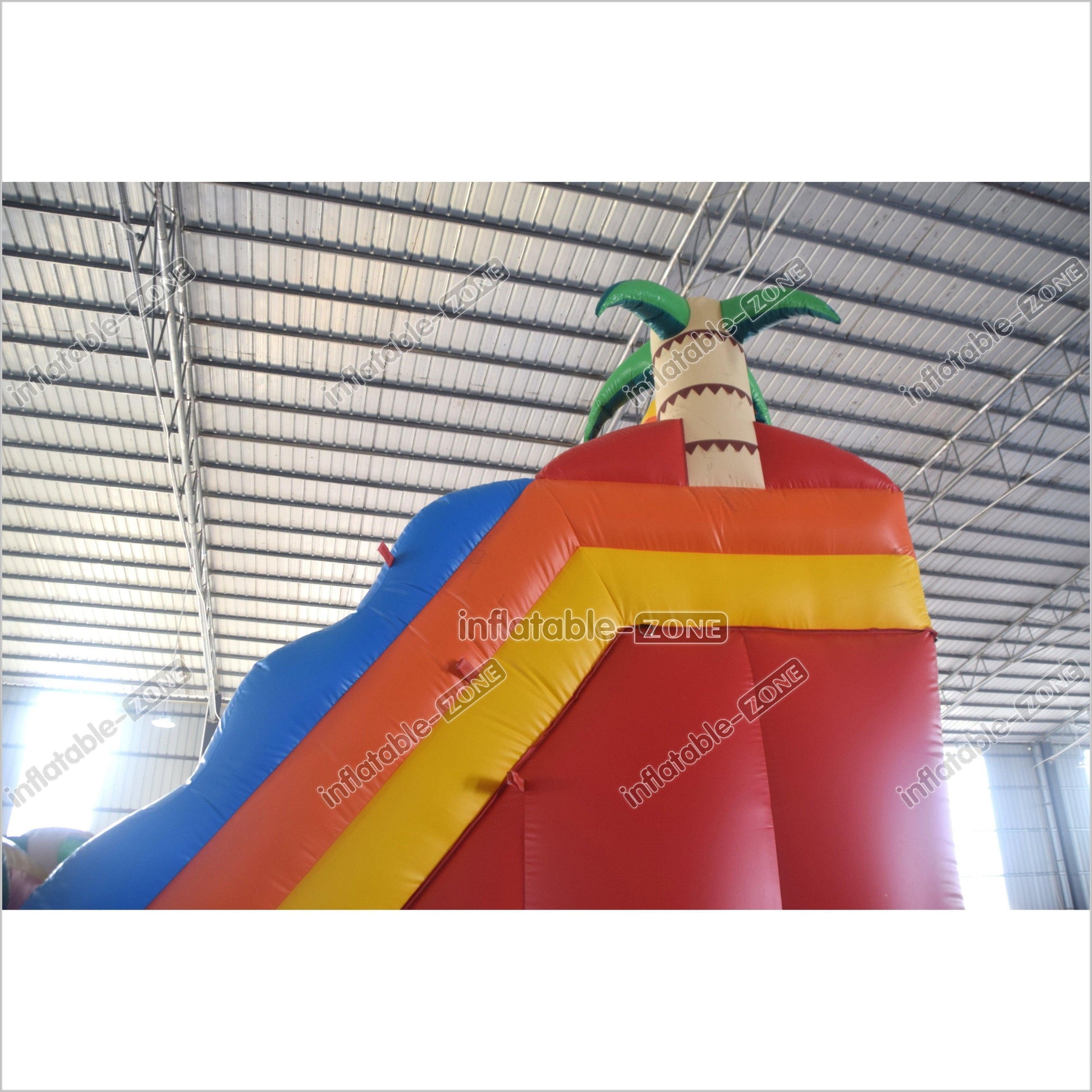 Best Inflatable Rainbow Water Slides And Pool Commercial Palm Tree Inflatable Water Slide For Party - Inflatable-Zone