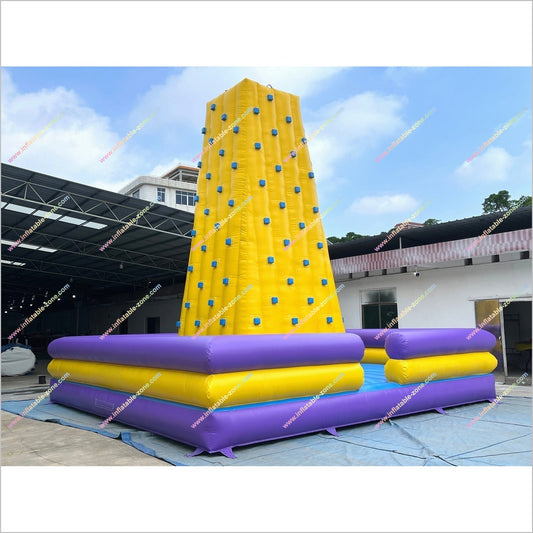 Great Amusement Park Inflatable Rock Climbing Tower Outdoor Sport Blow Up Rock Wall Inflatable Climbing Mountain Game