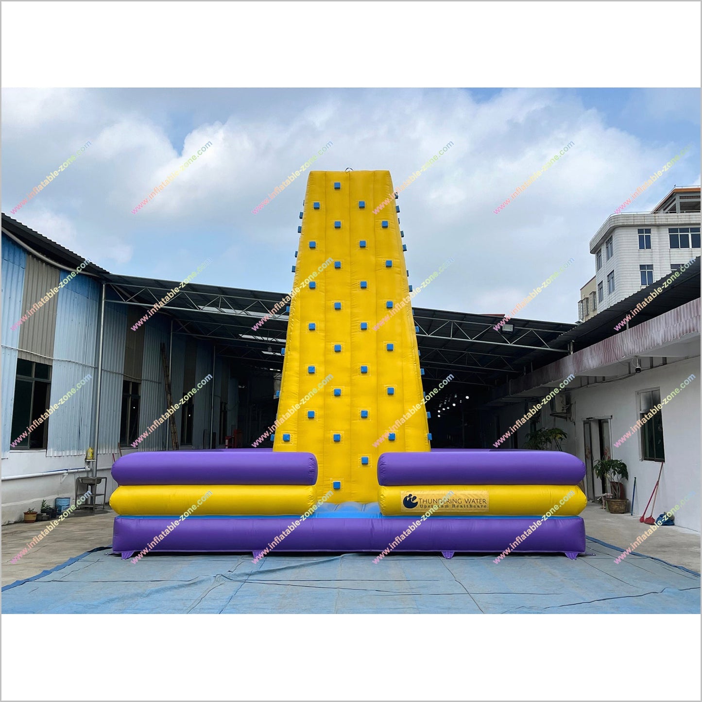 Great Amusement Park Inflatable Rock Climbing Tower Outdoor Sport Blow Up Rock Wall Inflatable Climbing Mountain Game