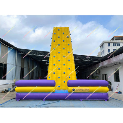 Great Amusement Park Inflatable Rock Climbing Tower Outdoor Sport Blow Up Rock Wall Inflatable Climbing Mountain Game