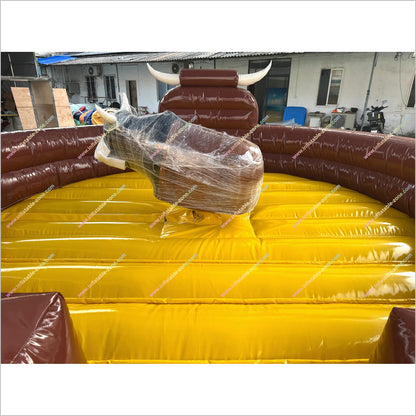 Inflatable Rodeo Bull Adventureland Amusement Park Fun Sports Games Inflatable Mechanical Bull For Rent - Inflatable-Zone