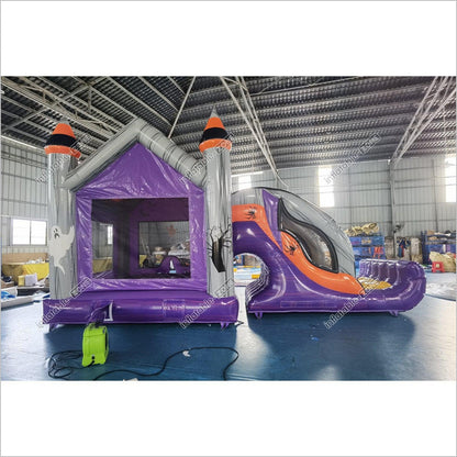 Inflatable Slide And Bounce House Combo For Sale Spooky Halloween Inflatable Bouncy Castle With Slide Hire - Inflatable-Zone