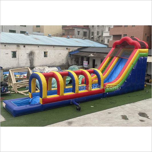 Inflatable Slip N Slide Inflatable Water Slide Large Outdoor Waterslide For Above Ground Pool - Inflatable-Zone