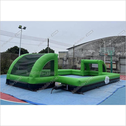 Giant Inflatable Soap Football Pitch Playground Soccer Field For Outdoor Sport And Play - Inflatable-Zone