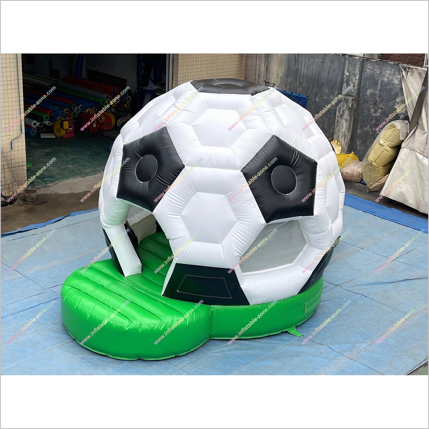 Inflatable Soccer Ball Jumping Castle Near Me Backyard Bouncer Inflatable Football Fun Bounce House Hire - Inflatable-Zone