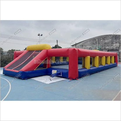 Fun Inflatable Soccer Field Pitch Big Outdoor Sport Game Inflatable Football Soap Court For Playground - Inflatable-Zone