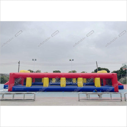 Fun Inflatable Soccer Field Pitch Big Outdoor Sport Game Inflatable Football Soap Court For Playground - Inflatable-Zone