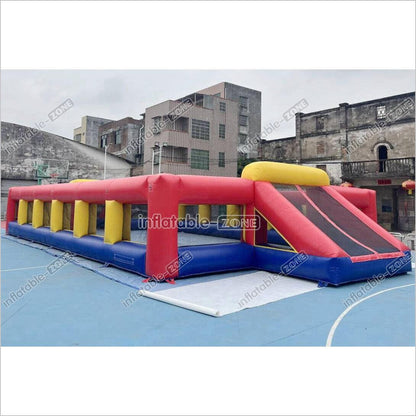 Fun Inflatable Soccer Field Pitch Big Outdoor Sport Game Inflatable Football Soap Court For Playground - Inflatable-Zone