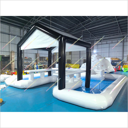 Best Water Park Inflatable Pool Bar Camping Inflatable Sofa Bar With A Swimming Pool Events And Entertainment