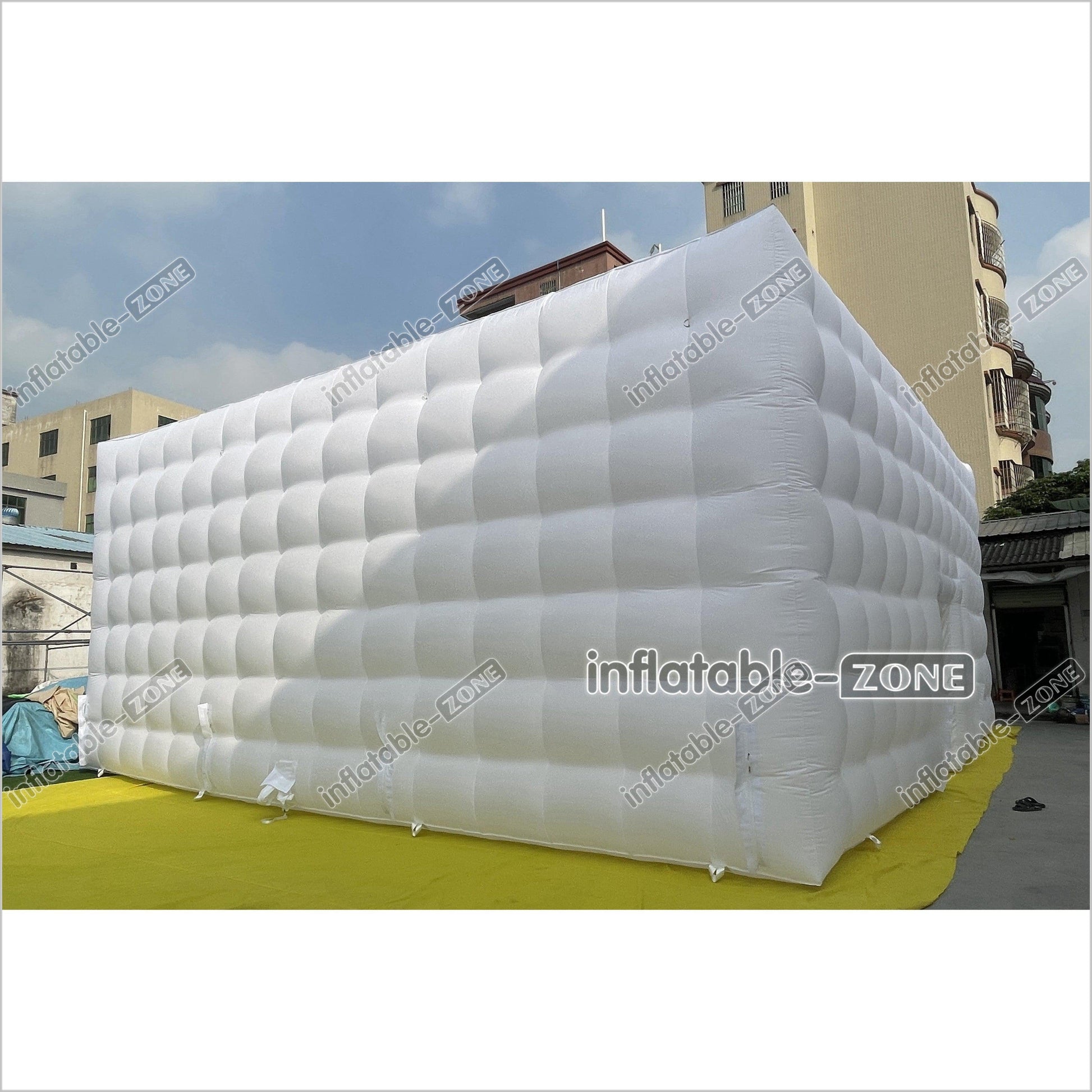 Giant White Wedding Inflatable Cube Tent Large Party Inflatable Tent House For Outdoor - Inflatable-Zone