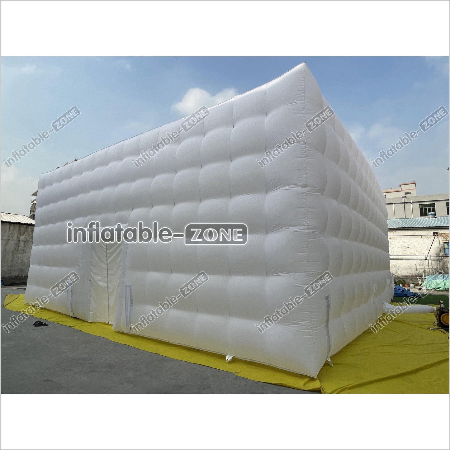 Giant White Wedding Inflatable Cube Tent Large Party Inflatable Tent House For Outdoor - Inflatable-Zone