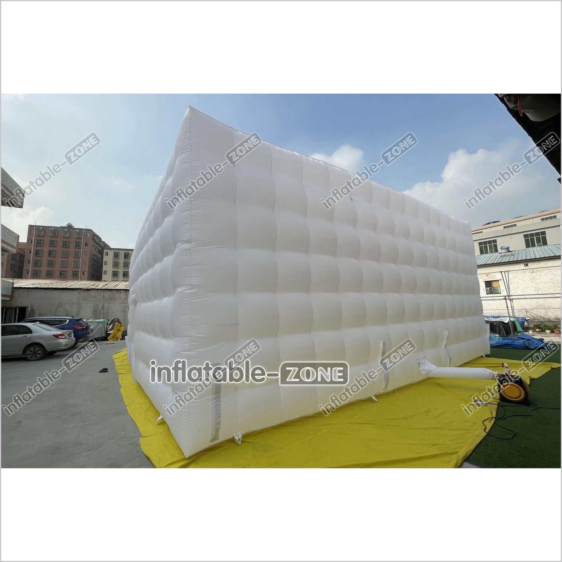 Giant White Wedding Inflatable Cube Tent Large Party Inflatable Tent House For Outdoor - Inflatable-Zone