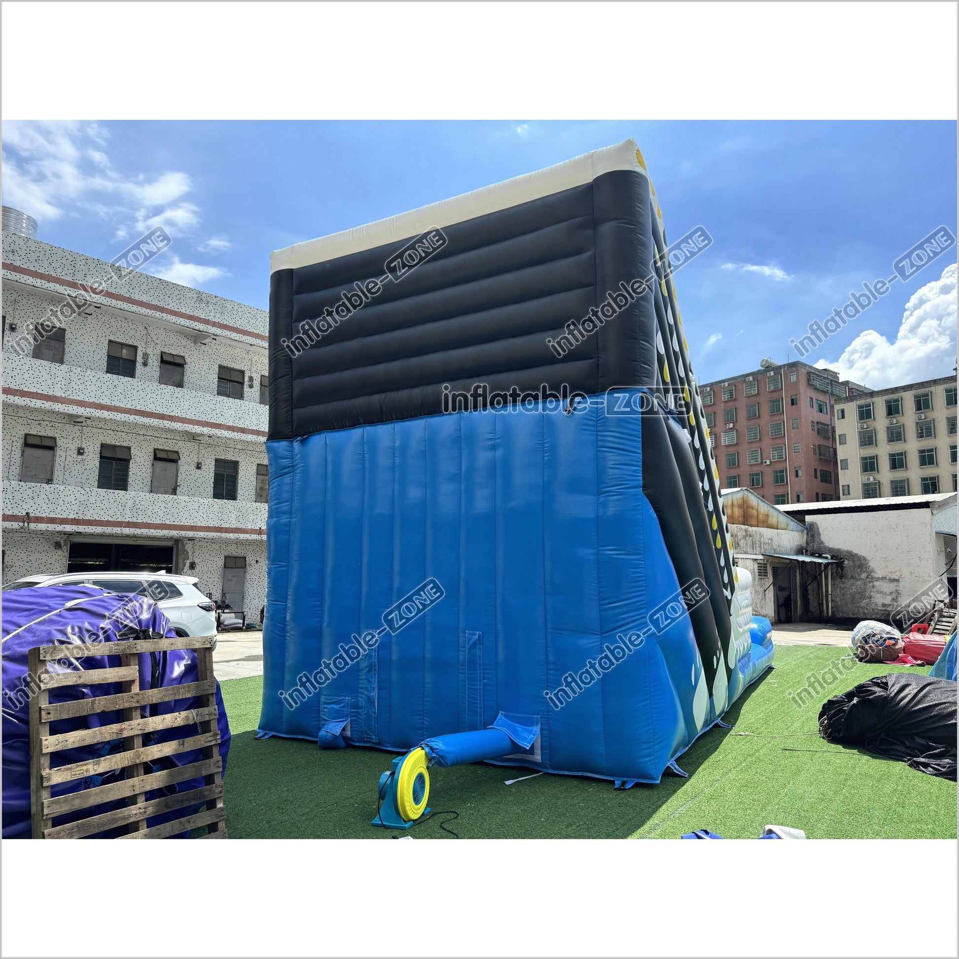 Inflatable Titanic Waterslide Splash Dual Lane Center Climb Best Backyard Water Slide Inflatable Bounce Pool - Inflatable-Zone