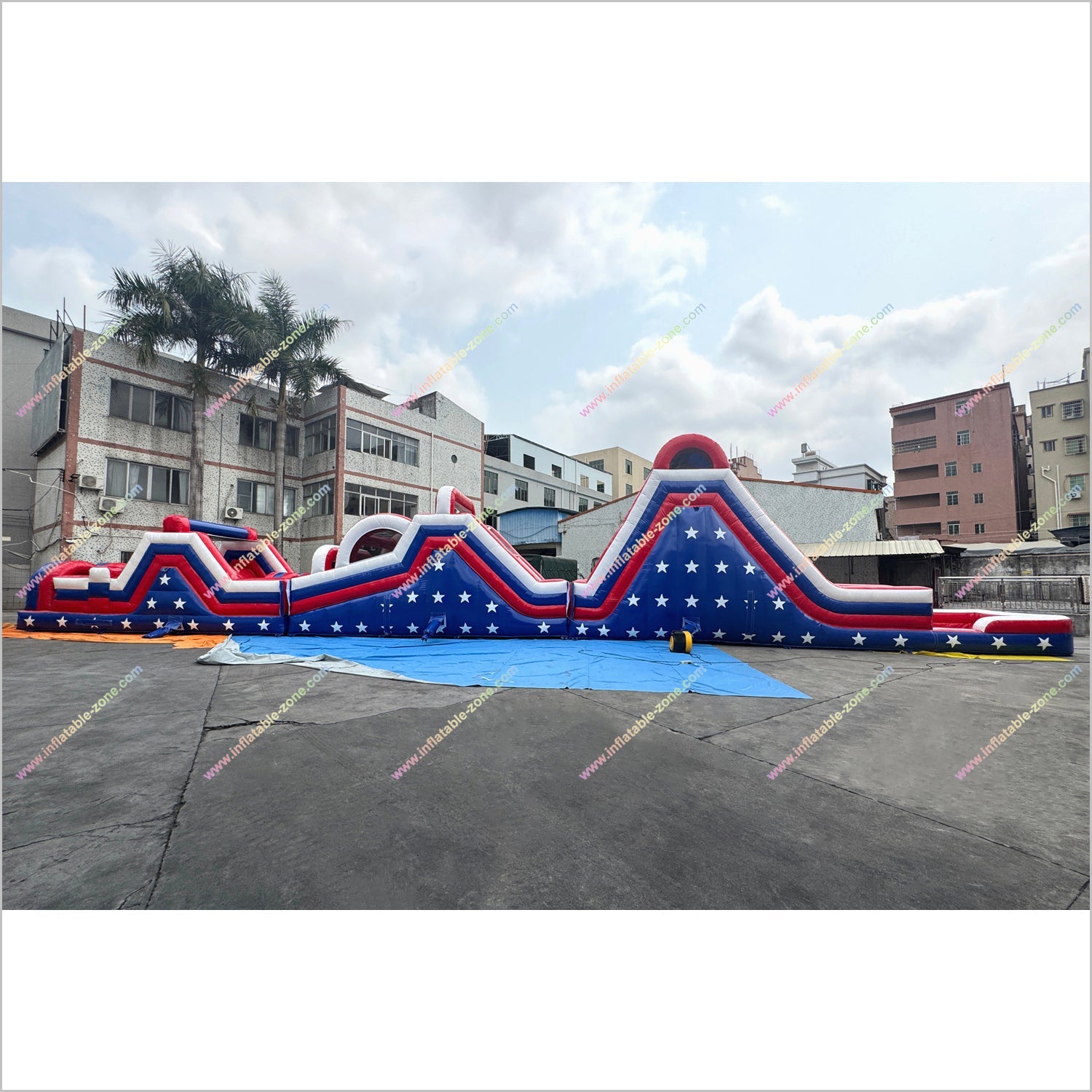 Obstacle Course Water Slide Rental Leisure Activities USA Inflatable Water Assault Course Playground Equipment For Adults - Inflatable-Zone