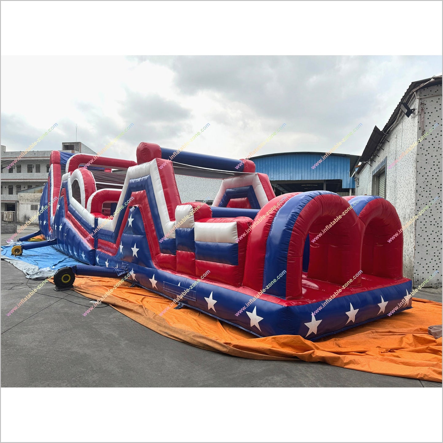 Obstacle Course Water Slide Rental Leisure Activities USA Inflatable Water Assault Course Playground Equipment For Adults - Inflatable-Zone