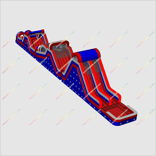 Mega Equipment Inflatable Water Obstacle Course Near Me Red White And Blue Inflatable Obstacle Course Swimming Pool