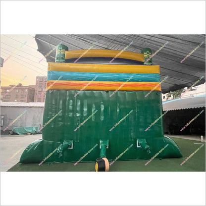 Inflatable Water Pool Slide Tiki Shot Hybrid 2-Piece Triple Lane Big Blow Up Water Slide Playground Equipment For The Home