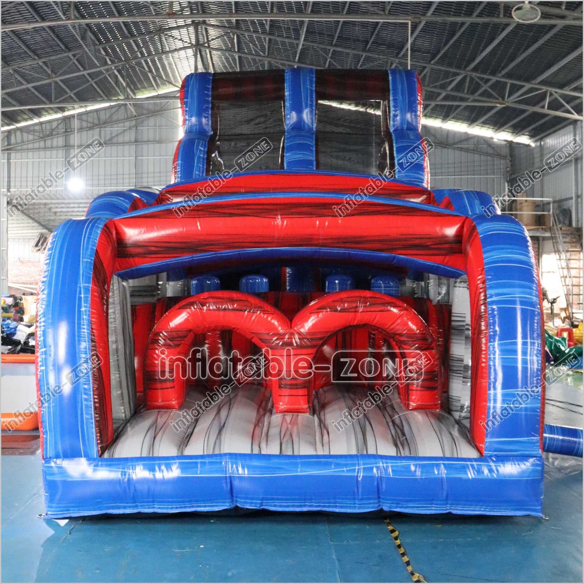 Large Inflatable Water Slide Obstacle Course Birthday Party Jump Near Me With Pool - Inflatable-Zone