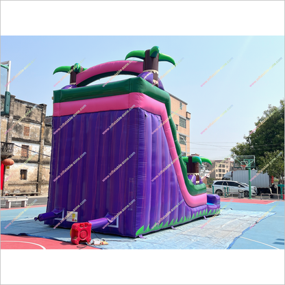 Outdoor Palm Trees Inflatable Water Slides Big Party Event Rentals Near Me Waterslides For Pool - Inflatable-Zone