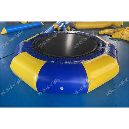 Inflatable Water Trampoline Inflatable Jumping Bed Floating Round Inflatable Water Jumper Bounce Equipment - Inflatable-Zone