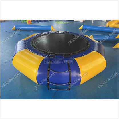 Inflatable Water Trampoline Inflatable Jumping Bed Floating Round Inflatable Water Jumper Bounce Equipment - Inflatable-Zone