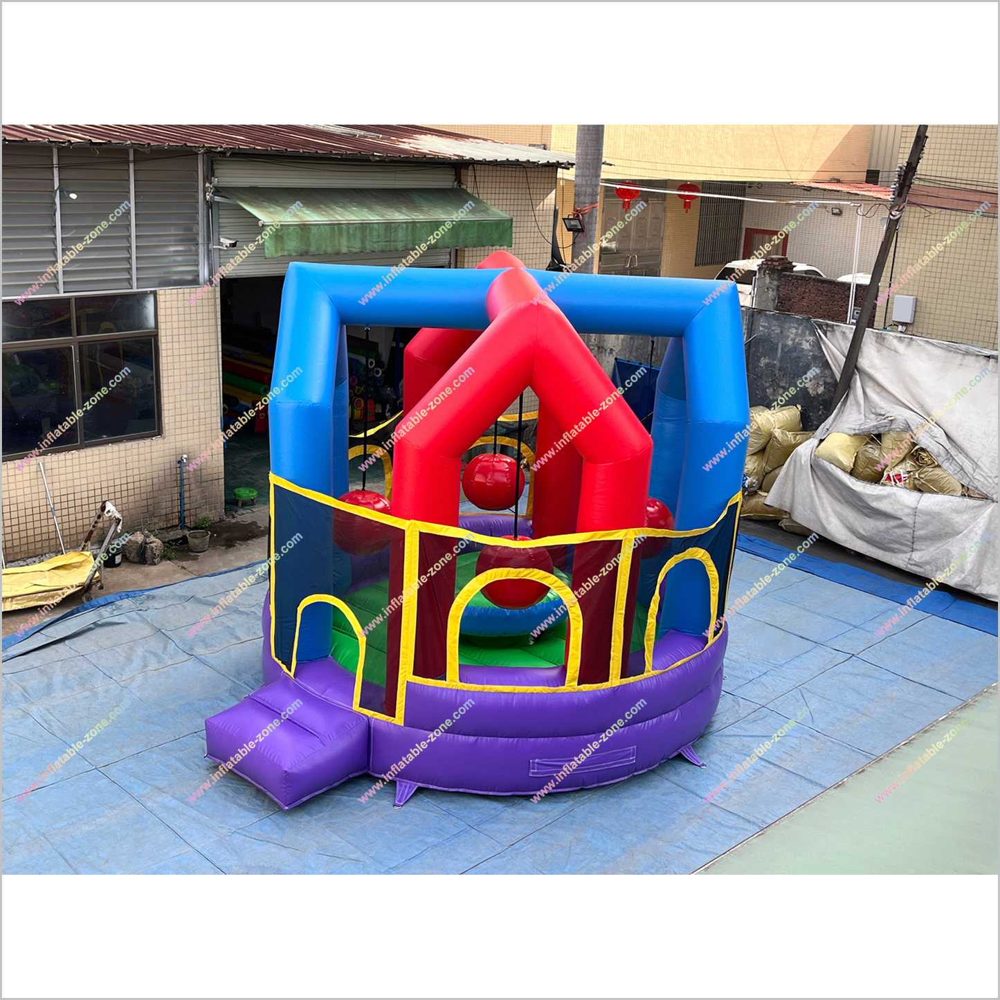 Best Interactive Inflatable Wrecking Ball Game Outdoor Sport Near Me Bounce House Wrecking Ball Party Playground - Inflatable-Zone