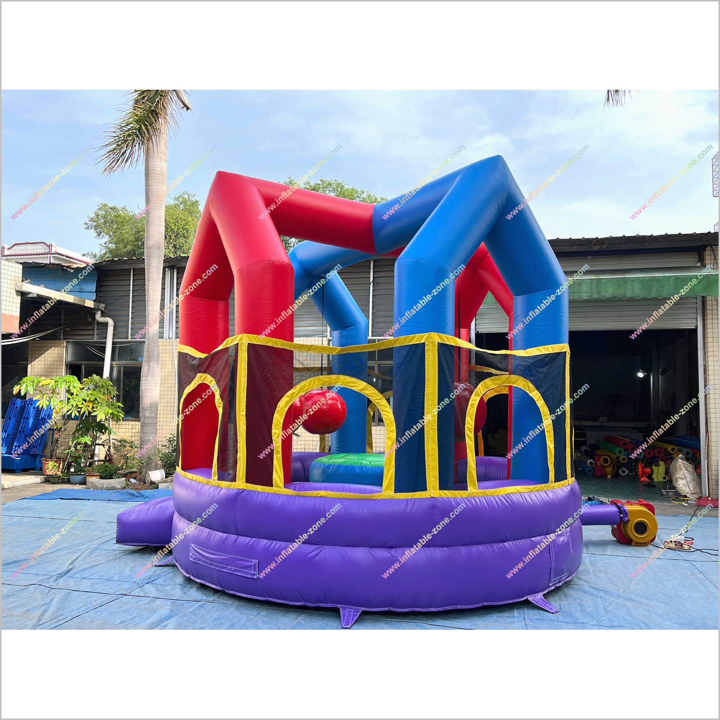 Best Interactive Inflatable Wrecking Ball Game Outdoor Sport Near Me Bounce House Wrecking Ball Party Playground - Inflatable-Zone