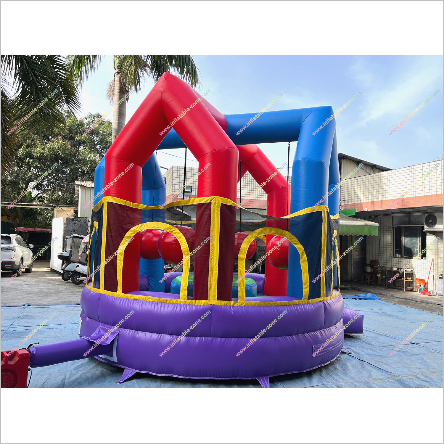 Best Interactive Inflatable Wrecking Ball Game Outdoor Sport Near Me Bounce House Wrecking Ball Party Playground - Inflatable-Zone