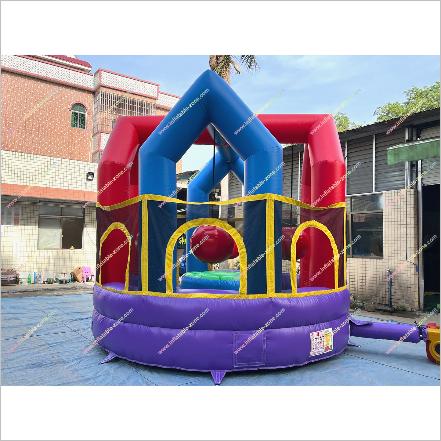 Best Interactive Inflatable Wrecking Ball Game Outdoor Sport Near Me Bounce House Wrecking Ball Party Playground - Inflatable-Zone
