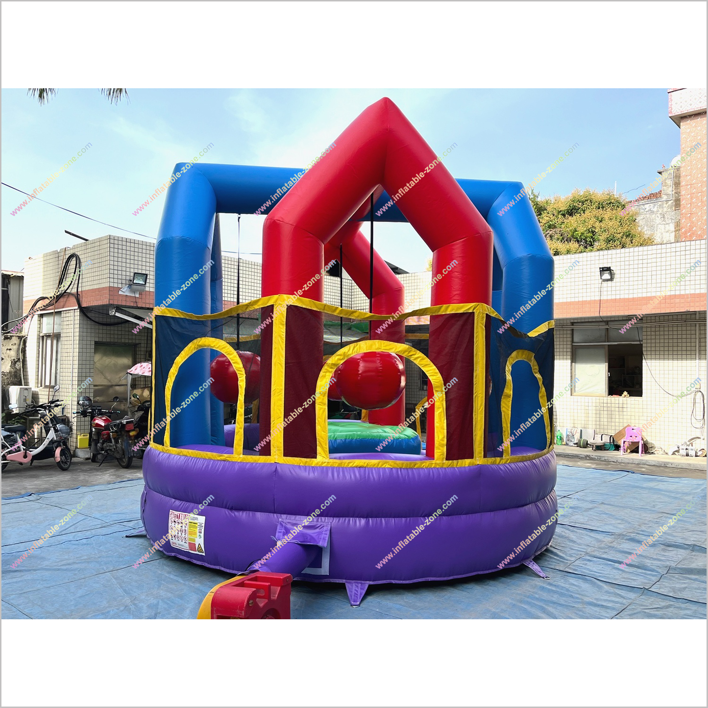 Best Interactive Inflatable Wrecking Ball Game Outdoor Sport Near Me Bounce House Wrecking Ball Party Playground - Inflatable-Zone