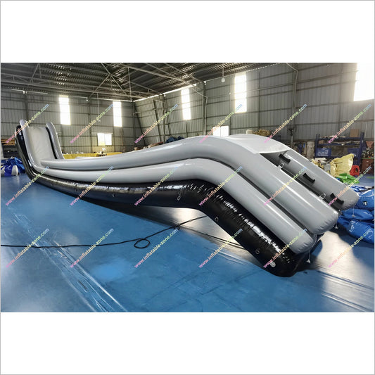 Portable Boat Dock Inflatable Yacht Water Slide Water Play Outdoor Equipment Houseboat Inflatable Slide For Yacht