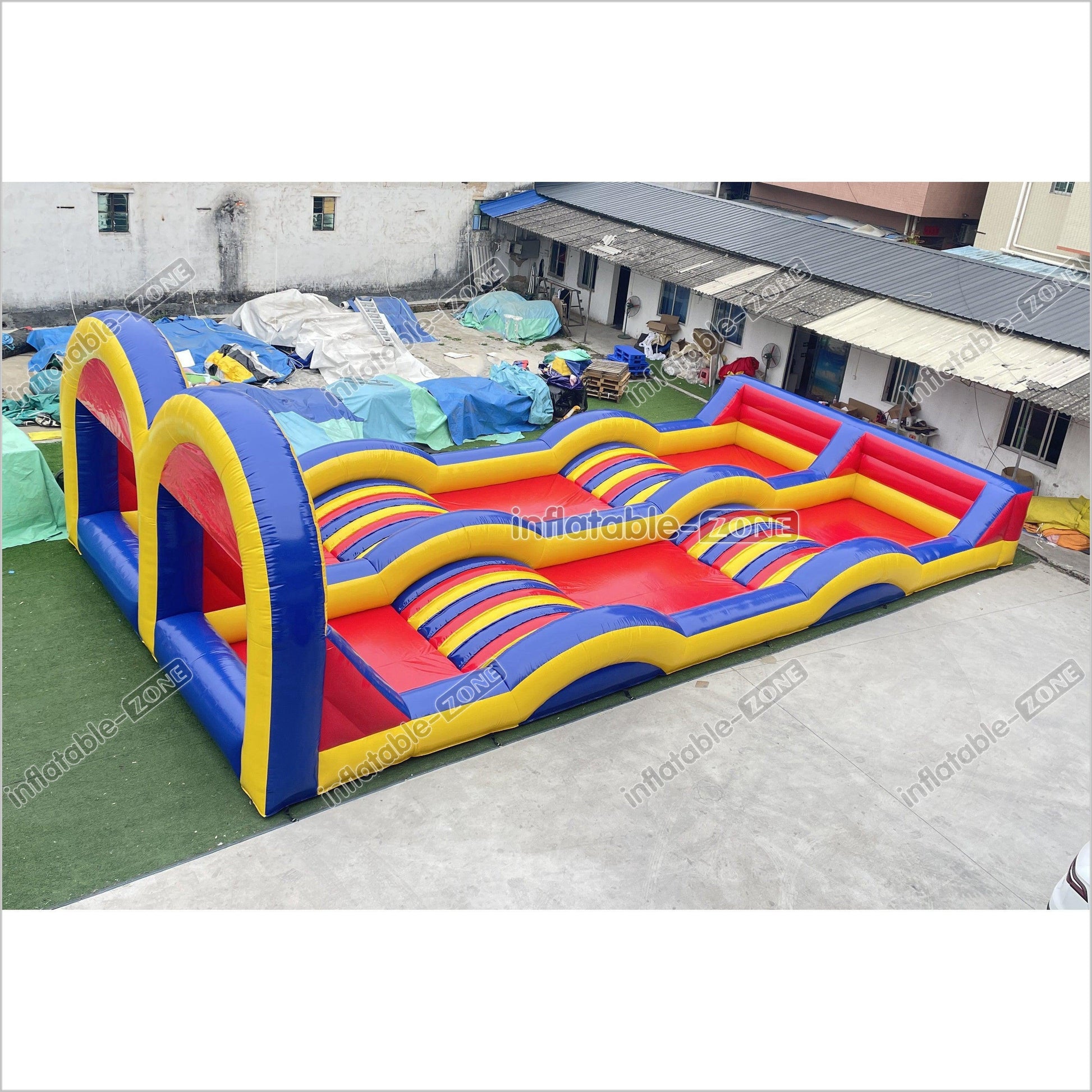 Fun Inflatable Zorb Ball Race Track Rolling Hill Great Commercial Inflatable Ramp For Zorbing Game - Inflatable-Zone