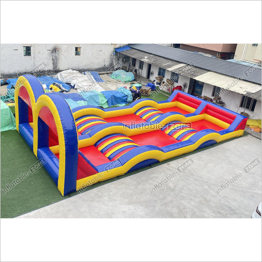 Fun Inflatable Zorb Ball Race Track Rolling Hill Great Commercial Inflatable Ramp For Zorbing Game - Inflatable-Zone