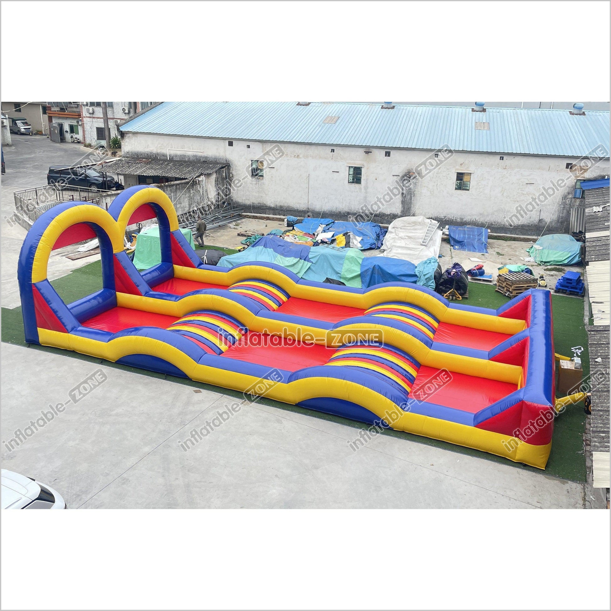 Fun Inflatable Zorb Ball Race Track Rolling Hill Great Commercial Inflatable Ramp For Zorbing Game - Inflatable-Zone
