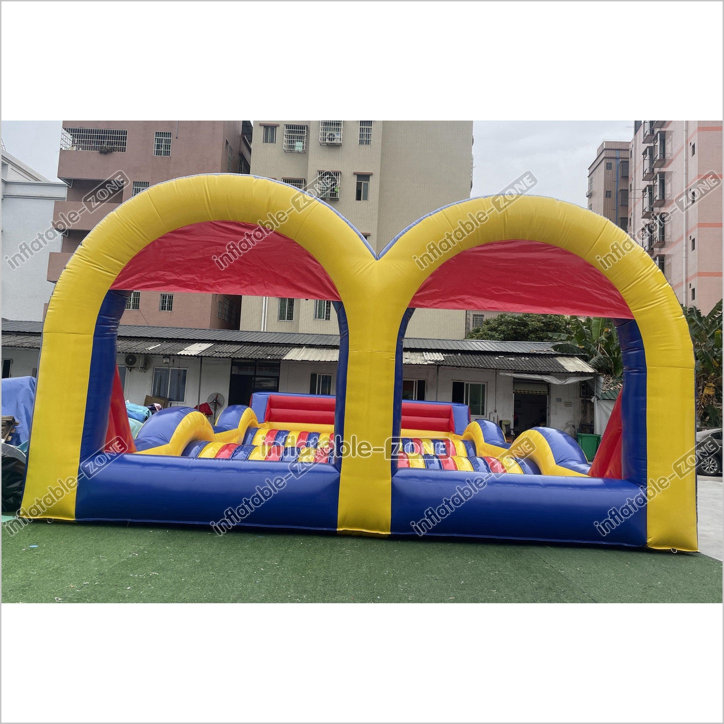 Fun Inflatable Zorb Ball Race Track Rolling Hill Great Commercial Inflatable Ramp For Zorbing Game - Inflatable-Zone