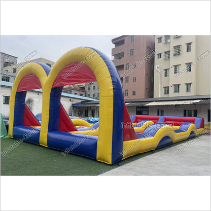 Fun Inflatable Zorb Ball Race Track Rolling Hill Great Commercial Inflatable Ramp For Zorbing Game - Inflatable-Zone