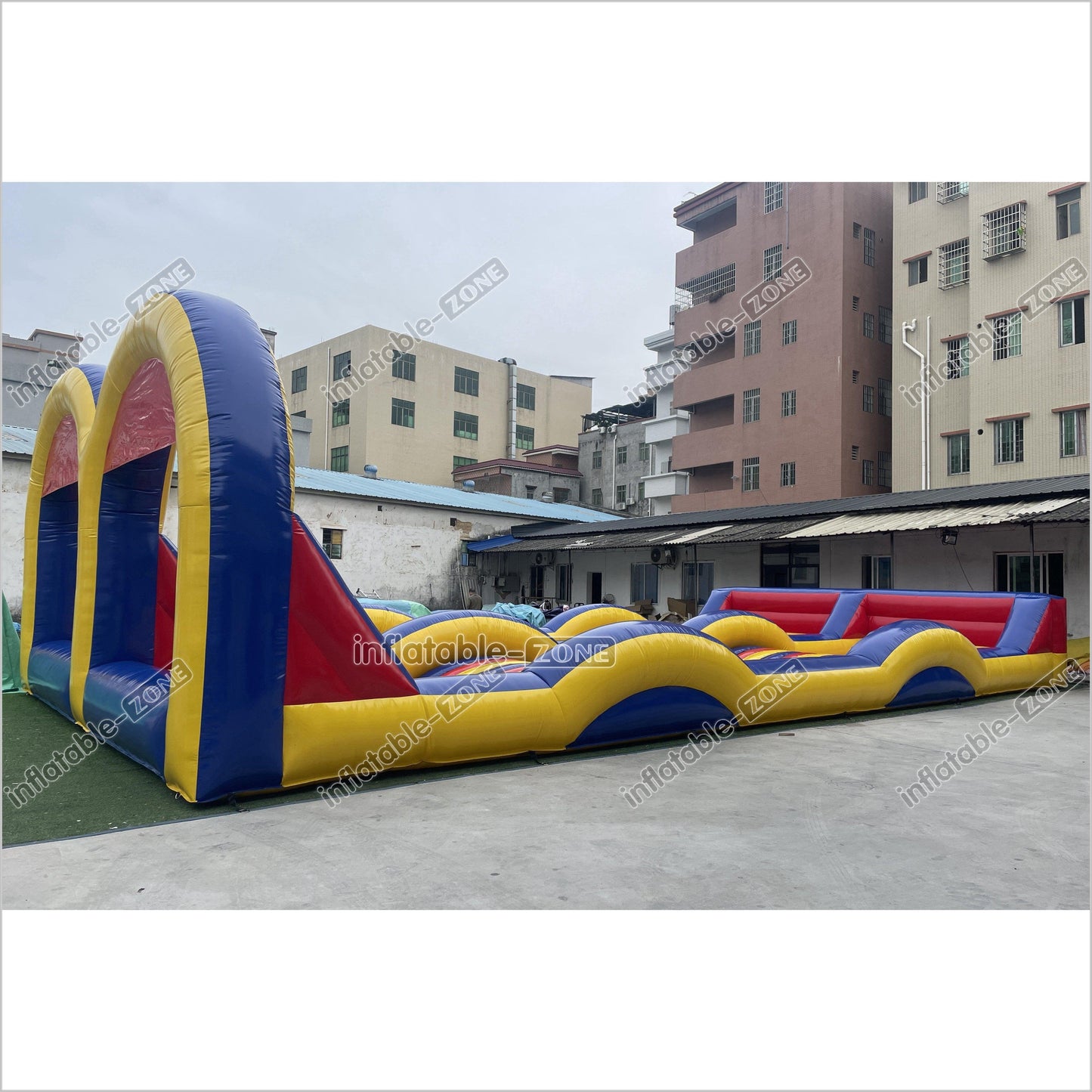 Fun Inflatable Zorb Ball Race Track Rolling Hill Great Commercial Inflatable Ramp For Zorbing Game - Inflatable-Zone