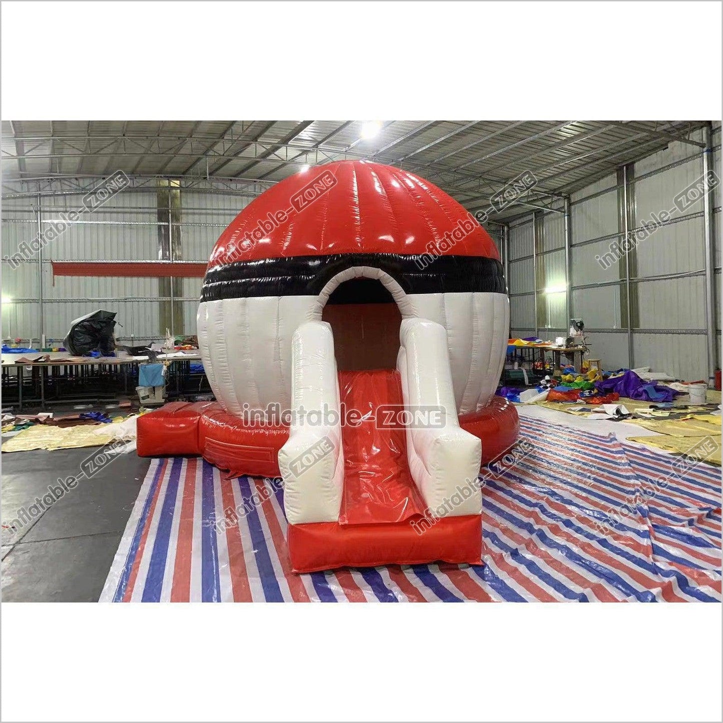 Fun Inflatable Pokeball Bouncer Jumping Pokeball Bouncy Castle With Slide For Kids And Adults - Inflatable-Zone
