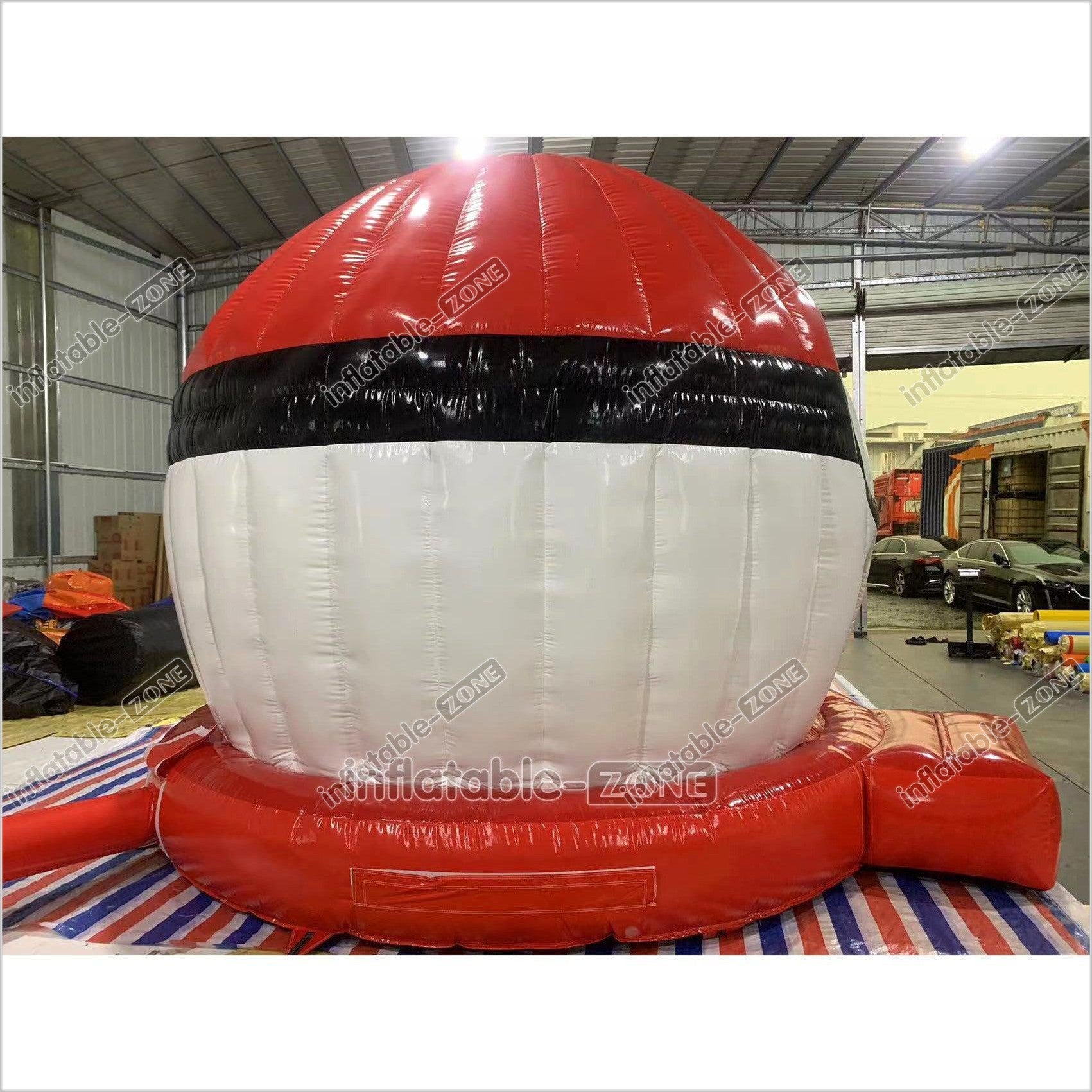 Fun Inflatable Pokeball Bouncer Jumping Pokeball Bouncy Castle With Slide For Kids And Adults - Inflatable-Zone