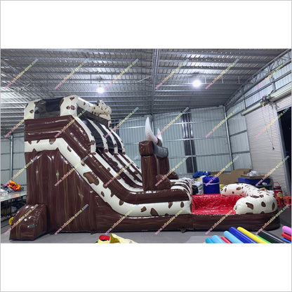 Rodeo Rush Waterslides Rent Near Me Double Lane Center Climb Large Inflatable Slide For Pool