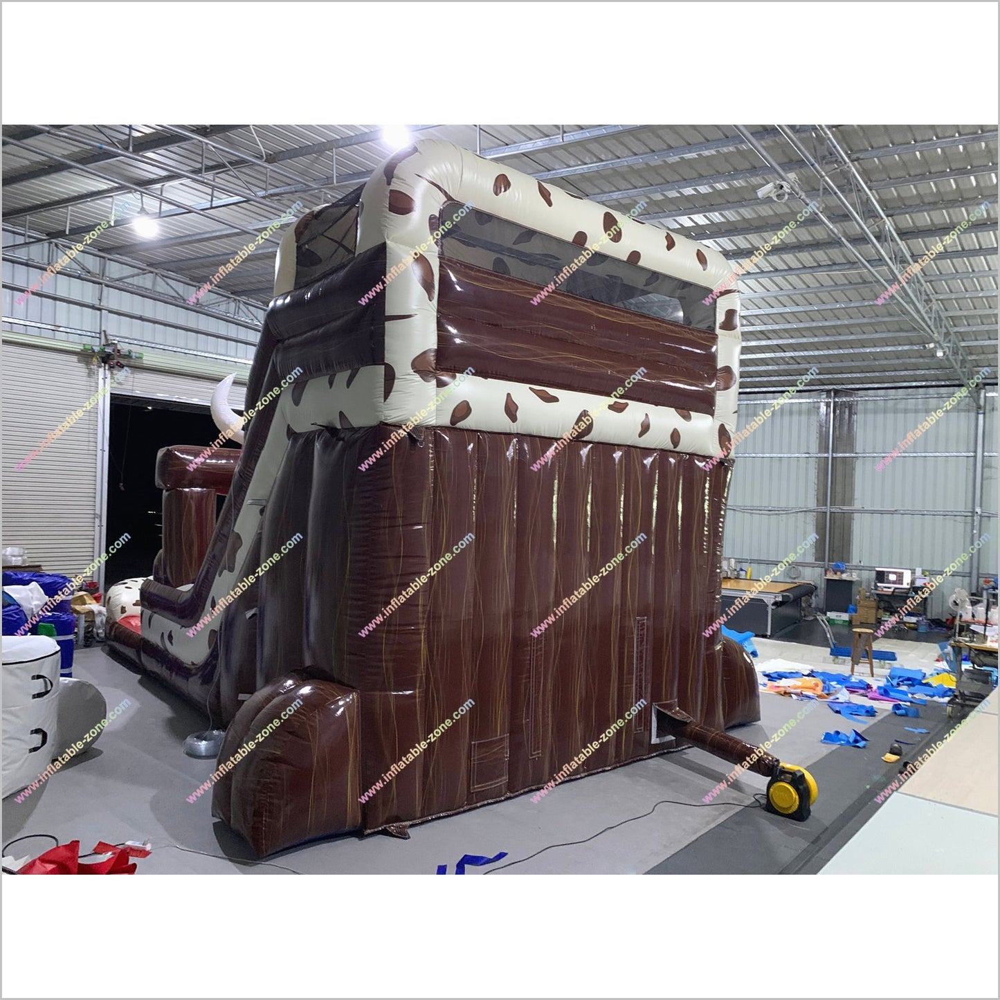 Rodeo Rush Waterslides Rent Near Me Double Lane Center Climb Large Inflatable Slide For Pool