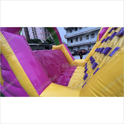 Large Obstacle Course Party Event Energy Challenge Sports Inflatable Obstacle Jumping Castle Bouncer With Slide - Inflatable-Zone