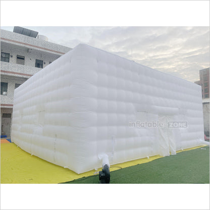 Commercial Large White Inflatable Nightclub Outdoor Inflatable Air Cube Tent For Wedding Party - Inflatable-Zone