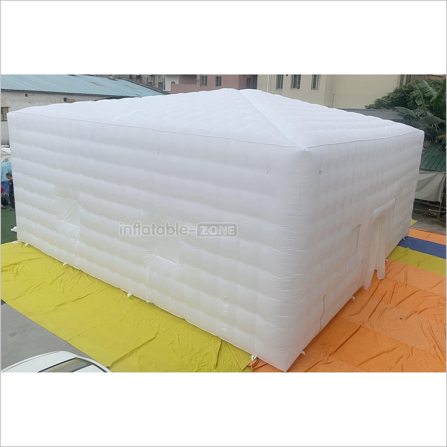 Commercial Large White Inflatable Nightclub Outdoor Inflatable Air Cube Tent For Wedding Party - Inflatable-Zone