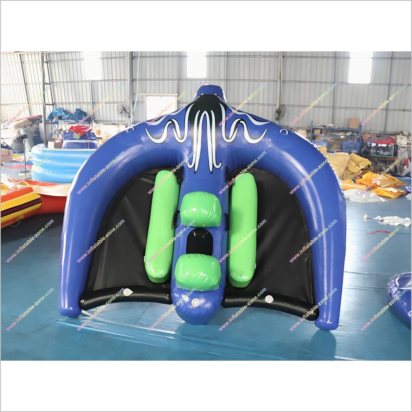 Funny Water Games Manta Ray Inflatable Towable Flying Fish Tube Inflatable Boat For Water Sport Equipment
