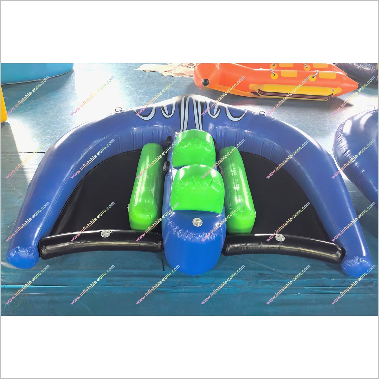 Funny Water Games Manta Ray Inflatable Towable Flying Fish Tube Inflatable Boat For Water Sport Equipment