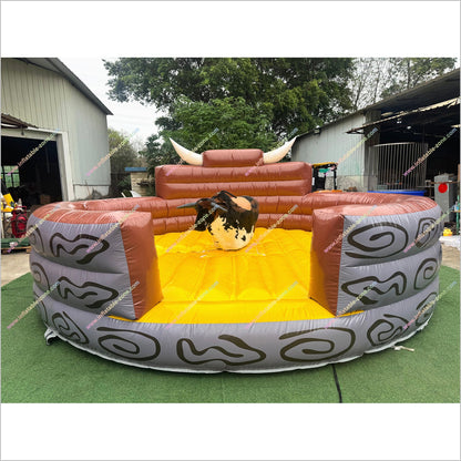 Amusement Park Ride Mechanical Bull Machine Wipeout Inflatable Rental Near Me Rodeo Bull For Sale