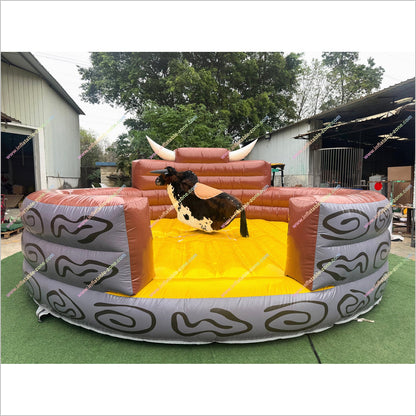 Amusement Park Ride Mechanical Bull Machine Wipeout Inflatable Rental Near Me Rodeo Bull For Sale